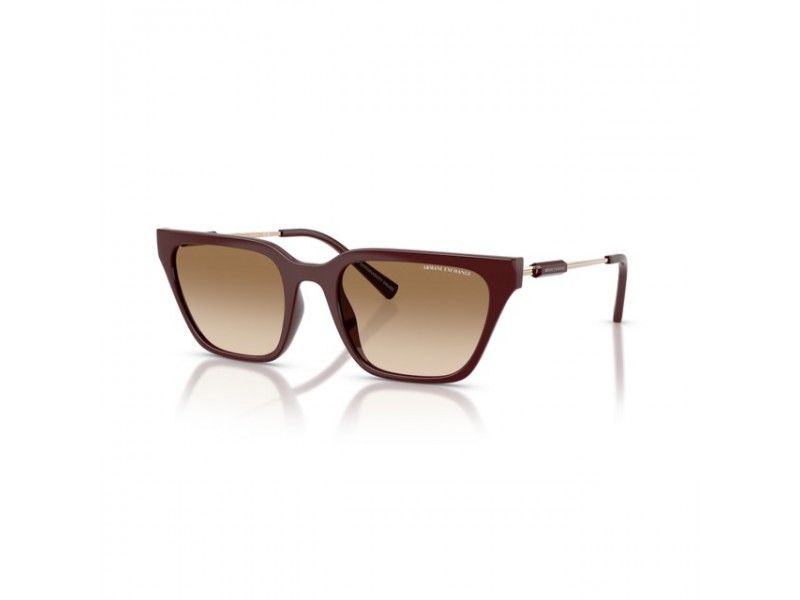 Armani Exchange AX4158S – fényes bordeaux, barna gradient