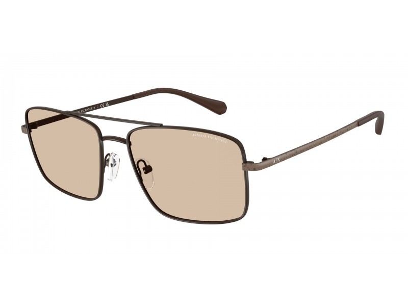Armani Exchange AX2054S matt sötétbarna napszemüveg