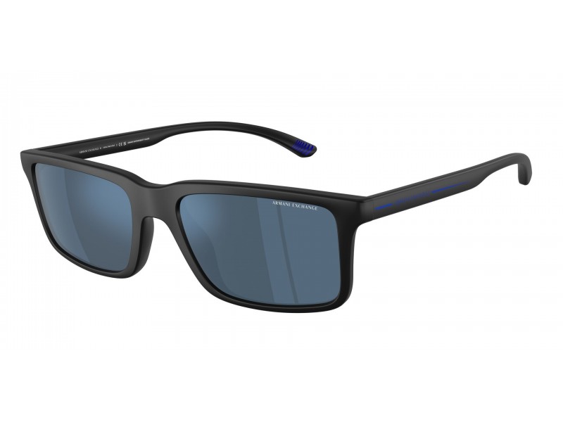 AX4157SU Armani Exchange matt fekete, kék tükrös lencse