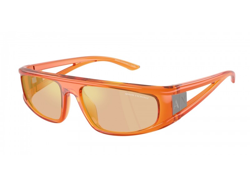 Armani Exchange AX4159SU - áttetsző narancs tükrös napszemüveg