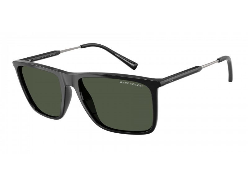Armani Exchange AX4160S Shiny Black Dark Green