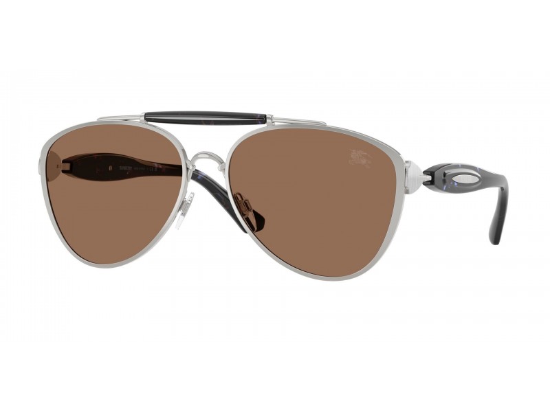 BURBERRY BE3160 Silver Dark Brown napszemüveg