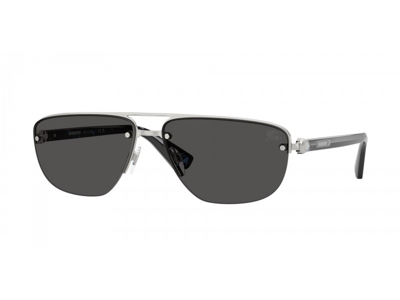 Burberry BE3164 Silver Dark Grey férfi napszemüveg