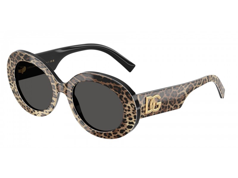 Dolce & Gabbana DG4448 Top Leo fekete-szürke női napszemüveg