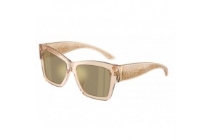 Dolce & Gabbana DG4493 343203 Transparent Camel Clear Mirror Real Yellow Gold napszemüveg