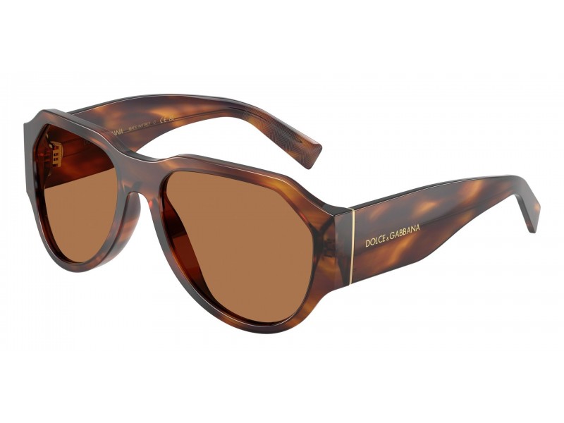 Dolce & Gabbana DG4504 csíkos barna-bronz napszemüveg