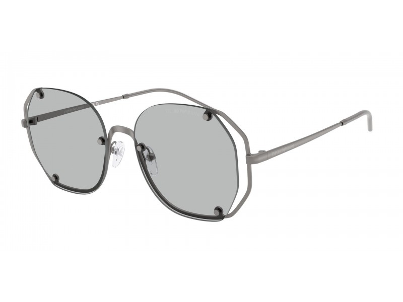 Emporio Armani EA2168 Matte Gunmetal - Light Grey