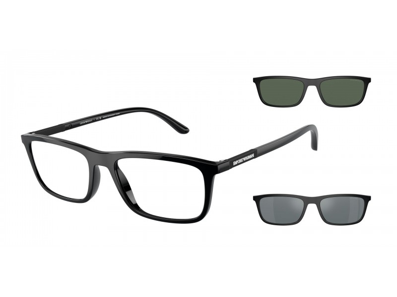 Emporio Armani EA4160 50011W - Shiny Black Clear