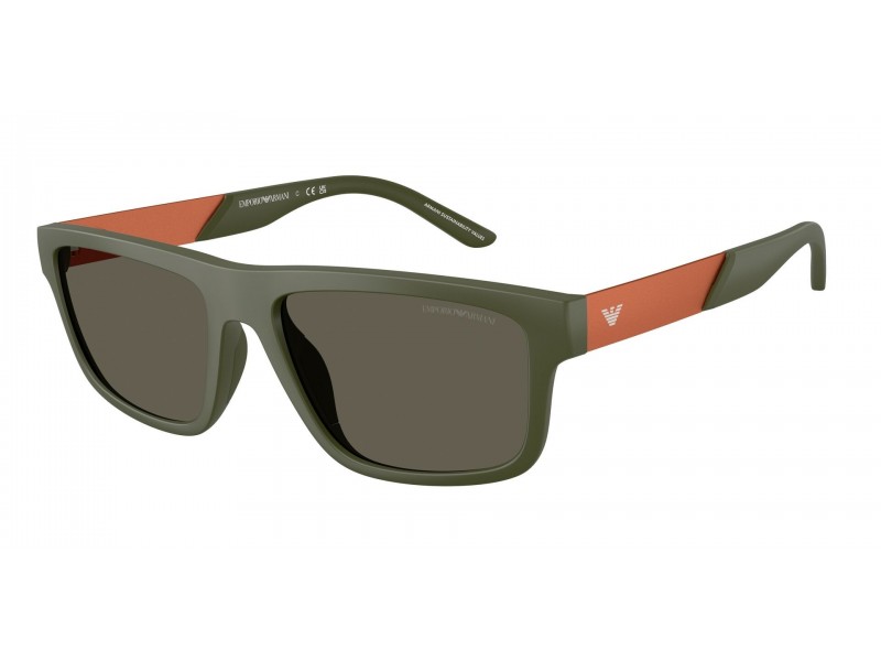Emporio Armani EA4244U - matt zöld keret, sötétbarna lencse