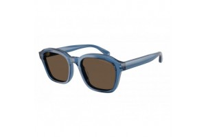 Emporio Armani EA4245U 624787 Shiny Transparent Blue Solid Brown napszemüveg