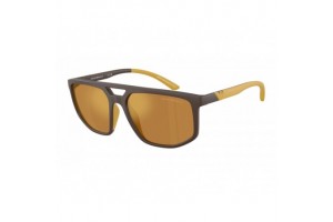 Emporio Armani EA4248U 62586H Matte Brown Brown Mirror Gold napszemüveg