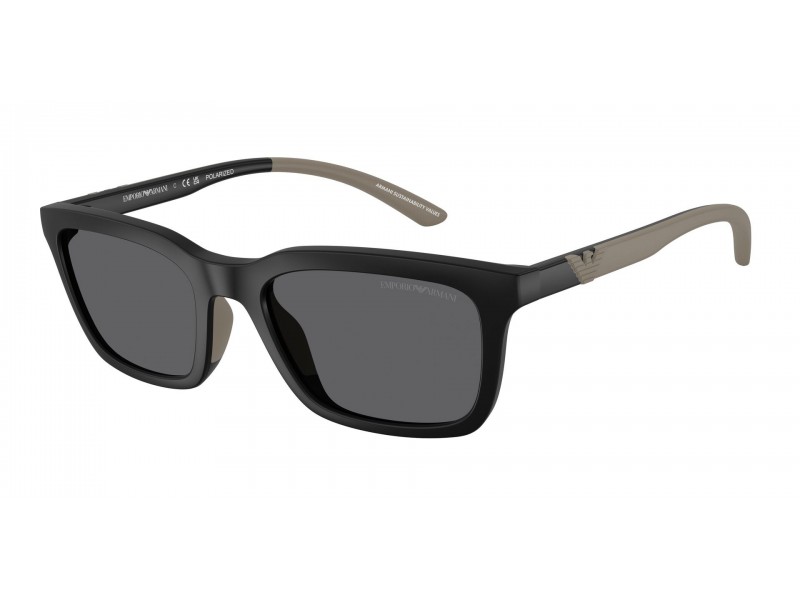 Emporio Armani EA4249U Matte Black Grey polarizált napszemüveg