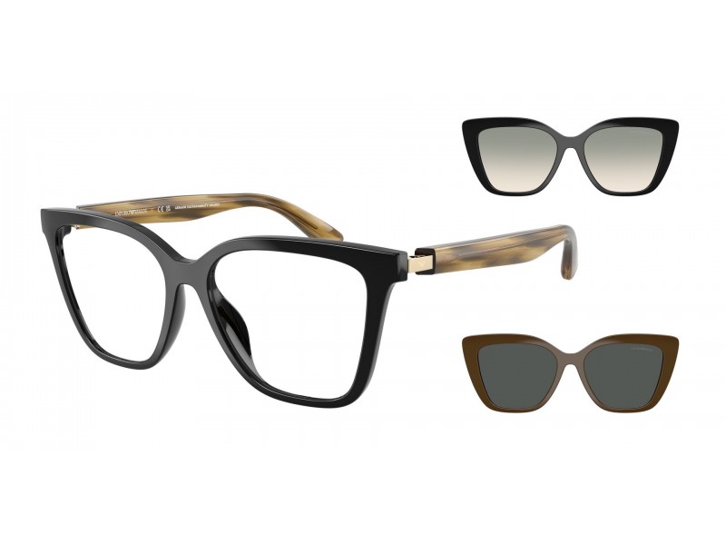 Emporio Armani EA4254U 62671W Shiny Black Clear