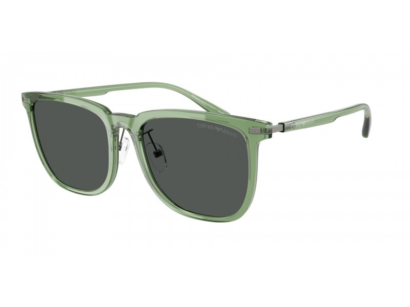 Emporio Armani EA4255D, áttetsző zöld keret, sötét szürke lencse