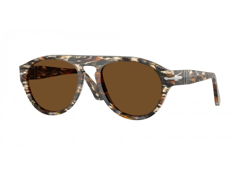 Persol PO3370S 122157 Amber Brown / Pirate Black napszemüveg