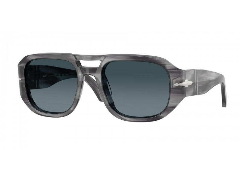Persol PO3373S VINCENT csíkos szürke-világoskék napszemüveg