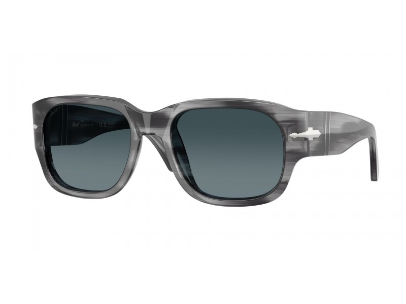 Persol PO3380S 1192S3 csíkos szürke–világoskék napszemüveg