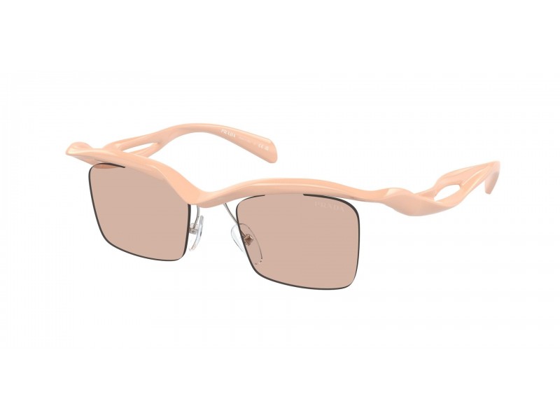 PRADA PR A15S Peach Light Brown napszemüveg