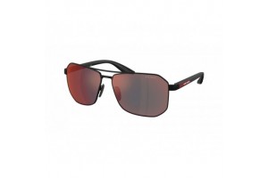 PRADA LINEA ROSSA PS A53S DG008F Rubber Black Dark Grey Mirror Blue/Red napszemüveg
