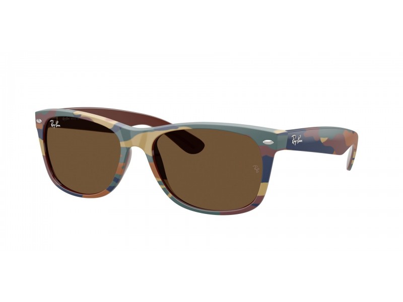 Ray-Ban RB2132 New Wayfarer barna-kék camo