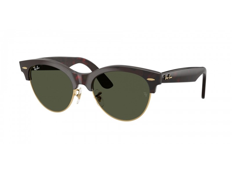 Ray-Ban RB2341 Clubmaster - Red Havana, zöld lencse