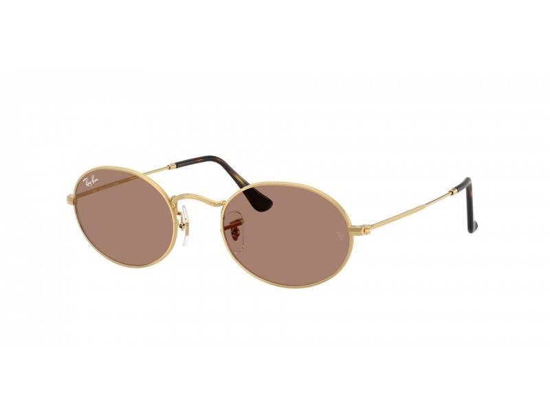 Ray-Ban RB3547 Oval Arista Gold - világos lila lencse