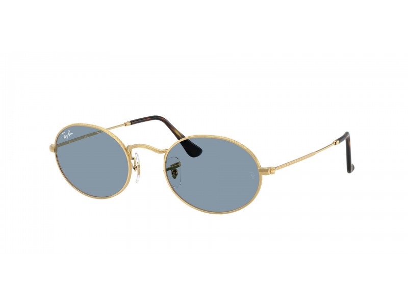 Ray-Ban RB3547 OVAL Arista Gold Blue napszemüveg
