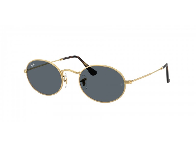 Ray-Ban RB3547N OVAL Arista Gold Blue napszemüveg