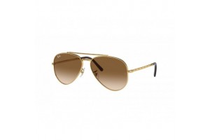 Ray-Ban RB3625 NEW AVIATOR - Arista arany, világosbarna lencse