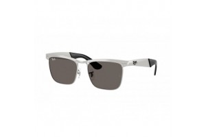 Ray-Ban RB3875 Wayfarer Deluxe matt ezüst - sötétszürke