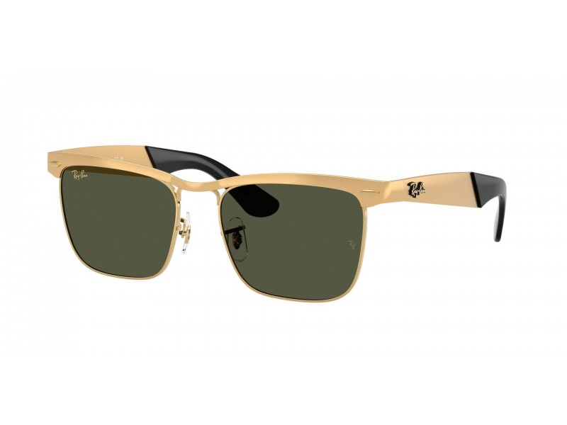 Ray-Ban RB3875 WAYFARER DELUXE Sandblasted Gold Green