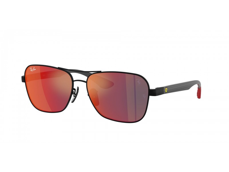 Ray-Ban RB8336M Matt fekete, tükörkék/piros lencse
