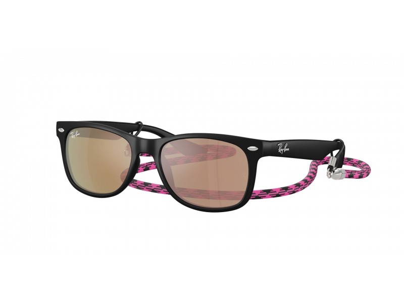 Ray-Ban RJ9052S Junior New Wayfarer fekete-narancs mirror pink