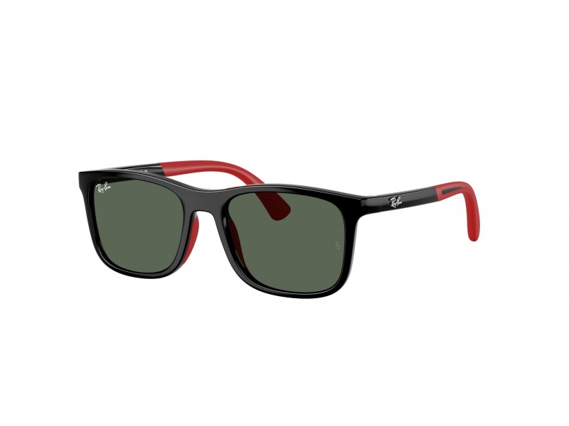 Ray-Ban RJ9084S 713171 Black On Rubber - Dark Green