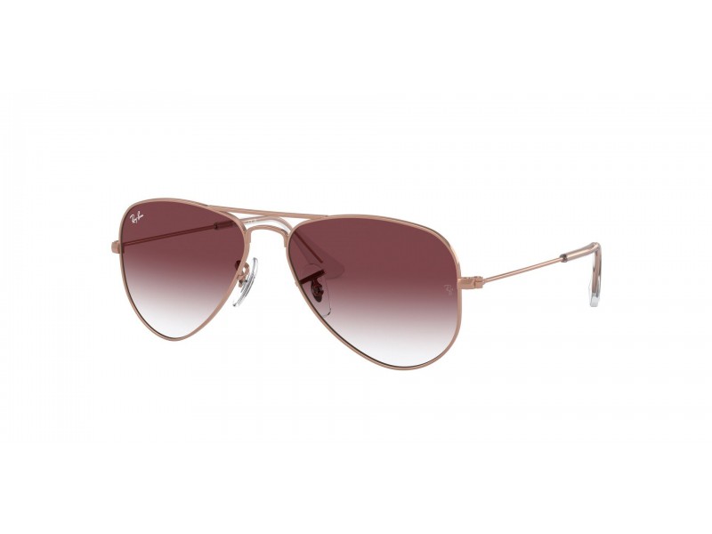 Ray-Ban RJ9506S Junior Aviator Rose Gold - Dark Violet