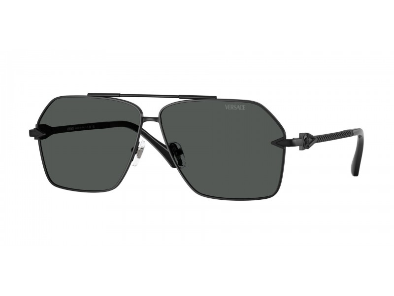 Versace VE2284 Matte Black Dark Grey lencse