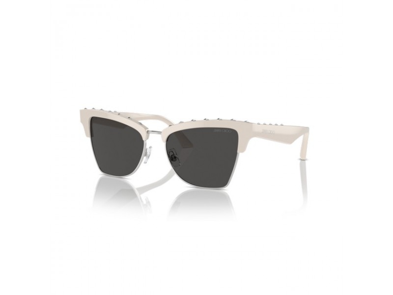 Jimmy Choo JC5014 fehér/ezüst napszemüveg — sötétszürke lencse