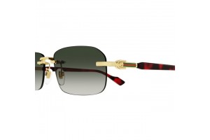 Gucci GG1221S 006 férfi napszemüveg - sárga arany/szürke