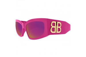 Balenciaga BB0321S 011 fukszia női napszemüveg, pink tükrös
