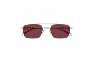 Fényes ezüst-piros Gucci napszemüveg (GG1804S 004)
