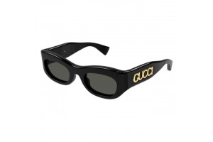 Gucci GG1809S 001 SHINY SOLID BLACK GREY napszemüveg