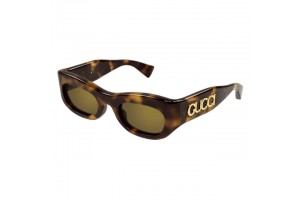 Gucci GG1809S 003 SHINY MEDIUM BROWN HAVANA BROWN MIRROR napszemüveg