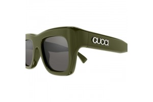 Gucci GG1811S 004 - Shiny Olive/Grey napszemüveg