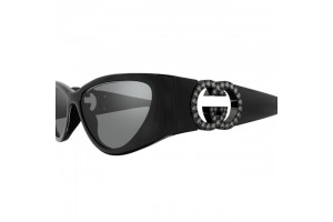 Gucci GG1824S női napszemüveg – fekete/tükrös