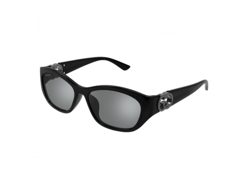 Gucci GG1826SK 004 - Fényes fekete keret, szürke tükrös