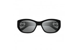 Gucci GG1826SK 004 - Fényes fekete keret, szürke tükrös