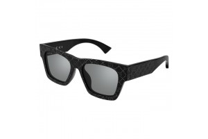 Gucci GG1835S 006 SHINY BLACK WITH JET HEMATITE STRASS ALL OVER AND SHINY BLACK COLOR GREY MIRROR napszemüveg