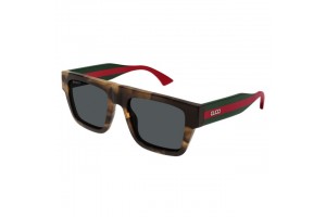 Gucci GG1868S 003 SHINY MELANGE BROWN CLASSIC HAVANA GREY napszemüveg