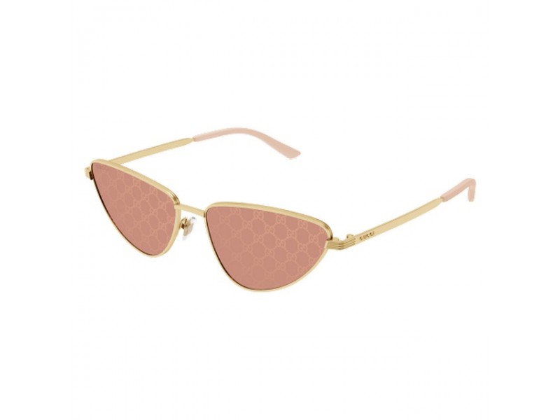 Gucci GG1879S matt arany váz, vörös tükrös lencse