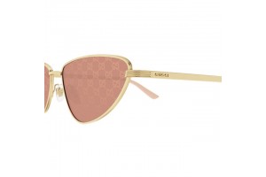 Gucci GG1879S matt arany váz, vörös tükrös lencse